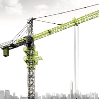 Grúa Torre de Techo Plano T6013-8A con Control Remoto Inalámbrico para Maquinaria de Elevación en Construcción