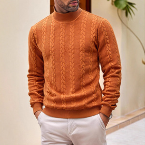 <span class=keywords><strong>Pull</strong></span> en tricot jacquard à col roulé uni <span class=keywords><strong>pour</strong></span> homme, <span class=keywords><strong>pull</strong></span> chaud et tendance <span class=keywords><strong>pour</strong></span> les jeunes, vêtements en tricot <span class=keywords><strong>pour</strong></span> l'automne et l'hiver - Product Image 5