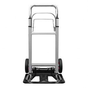 Xe đẩy tay gấp gọn đa năng, bánh xe cao su đặc, tải trọng 90kg, khung nhôm, dùng cho công nghiệp và mua sắm - Product Image 4
