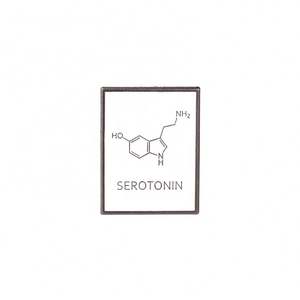 Custom Logo Broche Chemische Moleculaire Structuur Pin Cafeïne Dopamine Serotonine Revers Pin Badge Voor Chemie Pinnen Voor Leraar - Product Image 5