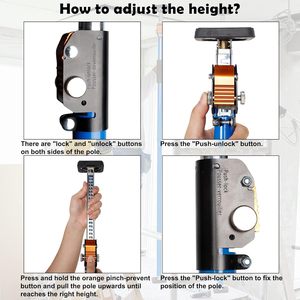 เสาค้ำยันเพดานแบบยืดหดได้ 65-115 ซม. คานรองรับแบบปรับได้ สำหรับงาน DIY - Product Image 3