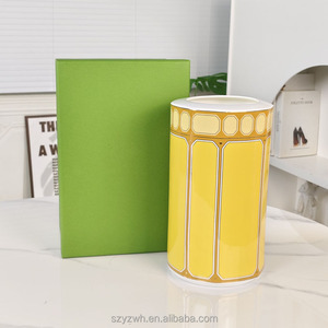 Light Luxury Eco-Friendly Durable Simple and Colorful Decorative Ceramic Tabletop <b>Vases</b> for Flower Arrangement - Product Image 5
