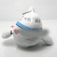 Meilleur cadeau souvenir de compagnie aérienne 10cm porte-clés d'avion souple en peluche jouets pour enfants