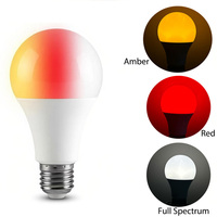 Ampoules LED A19 100~240V 7W en aluminium pour usage domestique, culots E14 E26 E27 B22, pour différentes lampes de chevet, impression de logo gratuite, vente en gros