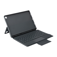 Nouvel Étui Clavier Sans Fil OEM 11'' pour Tab A9+/A11+ 80 Touches Port USB-C Charnière Métallique Support Béquille Ultra Mince Porte-Stylet Magnétique US