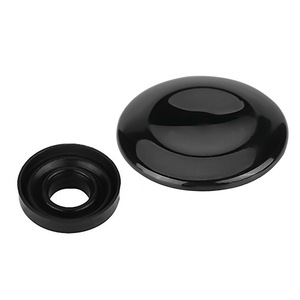 Audi Center <b>Console</b> Rotary Knob 8K0998068A Glossy <b>Black</b> Plastic Ergonomic Fitment - Product Image 1