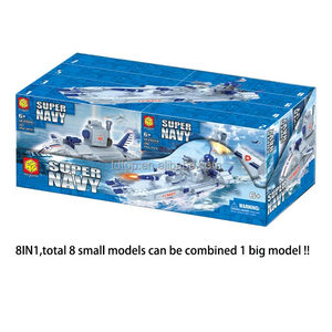 2025 nouveaux jouets de brique 8In1 navire de guerre <span class=keywords><strong>naval</strong></span> Mini jouet de Construction pour garçons Offre Spéciale blocs de construction - Product Image 4