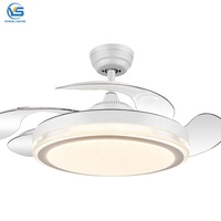 Gy013 — ventilateur de plafond sans lame avec télécommande, design moderne, luminaire de plafond, éclairage led, designer, 42 pouces, 110/220v