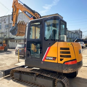 Miniexcavadora Sany SY55C Usada, Excavadora Sany SY55 de Segunda Mano Original, Miniexcavadora Sany SY35 SY55 SY75 de Segunda Mano en Oferta - Product Image 3