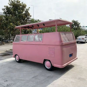 Chariot électrique rose à 4 roues multifonctionnel pour la vente de glaces et de restauration rapide, idéal pour les commerces de rue et les zones touristiques - Product Image 4