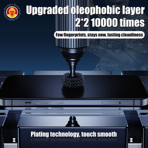 OG HD trasparente in vetro temperato opaco da gioco liscio per <span class=keywords><strong>iPhone</strong></span> <span class=keywords><strong>11</strong></span> 12 15 16 17 17 <span class=keywords><strong>Pro</strong></span> Max <span class=keywords><strong>protezione</strong></span> antiriflesso per telefoni cellulari - Product Image 4