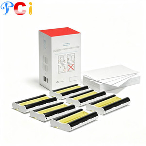 Kit de cartouches d'encre et papier photo compatible PCI pour <span class=keywords><strong>Canon</strong></span> <span class=keywords><strong>Selphy</strong></span> CP1300 CP1200 CP1500 CP910 CP900, 216 feuilles de papier cartes postales - Product Image 1