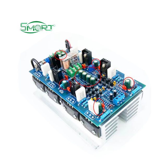Smart Electronics Three-tube Audio Amplifier 500W + 500W 2.0 Channel Rear Amplifier Board