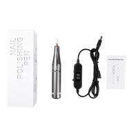 Lime à ongles grise électrique rechargeable Kit de manucure et pédicure Perceuse à gel acrylique Perceuse sans fil pour ongles