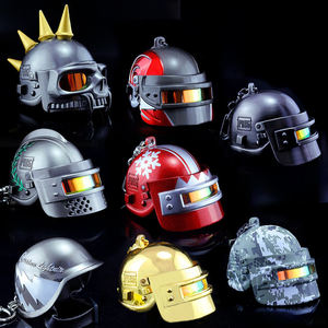 Juego de llavero de casco táctico PUBG (Level3/2/1), artesanía de Metal de aleación de Zinc coleccionable para pedidos de merchandising de juegos a granel - Product Image 1