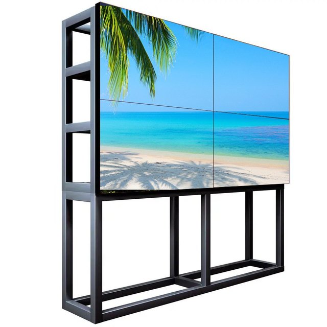 Advertising Player Wall Display Ceiling Mounting LCD TV Wall Remote Control 1080P 3x3 55inch Super Narrow Video  LCD Video Wall