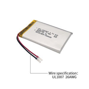 Горячая распродажа UFX 654065 2000 мАч 3,7 В батарея KC UL1642 PSE UN38.3 CE CB литий-ионный аккумулятор для смарт-часов - Product Image 6