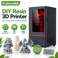Imprimante 3D grand format à résine UV 7K, machine d'impression commerciale haute précision de 13,6 pouces à polymérisation par lumière 405 nm