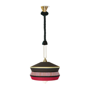 Modern Crystal Pendant Lighting Chandelier with Fabric <strong>Shade</strong> Retro Home Decor Ceiling <strong>Lamp</strong> <strong>for</strong> Hotels - Product Image 2