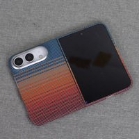 Étui de téléphone portable fin en fibre de carbone magnétique, coque de protection légère pour iPhone Duo avec un design élégant, avec boîte d'emballage