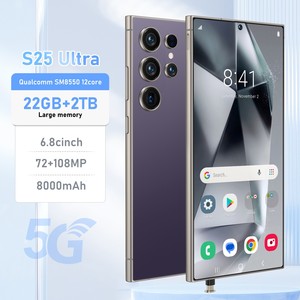 New S25 Ultra 22GB + 2TB 5 gam 144Hz LED hiển thị Deca Core 8000mAh pin chơi game 108mp máy ảnh S-Pen Dual Sim mở khóa điện thoại - Product Image 1