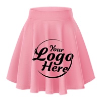 Jupe-short en jean pour femme, style tennis, basique, polyvalente, extensible, évasée, décontractée, mini, coupe skater