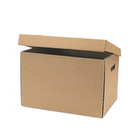 Boîtes d'archives en carton ondulé robustes, boîtes de rangement pour dossiers et documents en carton durable