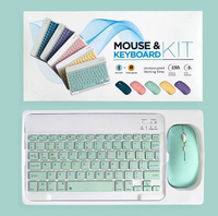 Ensemble clavier et souris sans fil universels pour tablette, ordinateur, iPhone Duo / iPad et autres smartphones