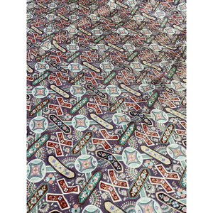 ผ้าแจ็คการ์ดลายชาติพันธุ์สุดหรู |   ผ้าทอลายดอกไม้เรขาคณิตคุณภาพพรีเมียมสำหรับชุดเชอร์วานี กุรตา กุรตี ชุดพื้นเมืองอินเดียแบบดั้งเดิม - Product Image 1