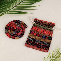 CHENGHE – accessoires de Dreadlock en tissu bohème, supports de queue de cheval pliables, attaches de cheveux Dreadlock colorées avec sac de rangement