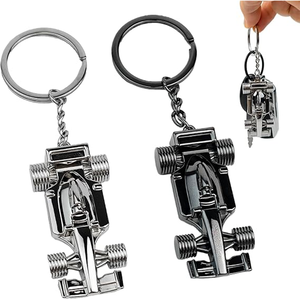Porte-clés F1 en métal, modèle de voiture de course, cadeau spécial pour fans, amis, famille, amoureux, idéal pour les fêtes - Product Image 1