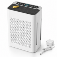 Penjernih Udara Desktop Pintar Wifi Tuya Oem Portable H13 True Hepa Filter untuk Menghilangkan Debu, Asap, Jamur, dan Serbuk Sari