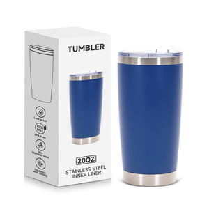 Popolare regalo promozionale stagionale Thermo Cup prezzo di acquisto alla rinfusa stampa personalizzata 304 in acciaio inossidabile con coperchio scorrevole isolato da 20 oz tazza da viaggio - Product Image 1