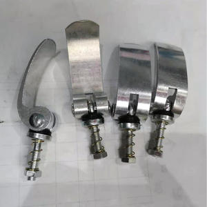 Palanca de liberación rápida de aluminio para tija de sillín de bicicleta, mecanismo de resorte para manillar ancho, ajuste universal, acabado plateado - Product Image 4