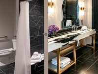 Cadre de meuble vasque mural en métal pour salle de bain, avec rangements intégrés, pieds de meuble personnalisables, pour meuble-lavabo ou coiffeuse