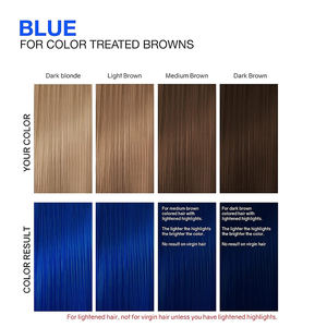 Shampoo colorant <span class=keywords><strong>bleu</strong></span> Haardy - Coloration capillaire semi-permanente, shampooing colorant pour cheveux bouclés, secs et normaux, 8 nuances - Product Image 4