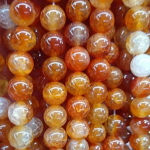 ลูกปัดพลอยหินธรรมชาติอาเกตทรงหลวมลายมังกร - Product Image 1