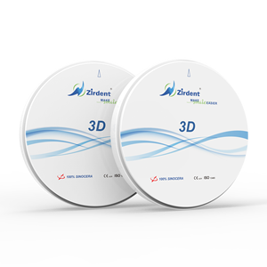 Zirdent 98mm Orthodontic Lab gigi Cad Cam Multilayer implan 42% tembus cahaya 3D <span class=keywords><strong>Zirconia</strong></span> CE bersertifikat Dental habis pakai - Product Image 2