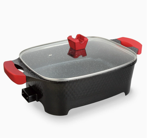 Chaude 10L Carré Maifan Pierre Fabrication Professionnelle <span class=keywords><strong>Meilleur</strong></span> Prix Qualité Supérieure Brûleur Unique <span class=keywords><strong>Wok</strong></span> Poêle Électrique BBQ Pan - Product Image 3