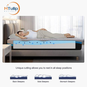 Chất lượng giấc ngủ tốt duy nhất đôi đầy đủ Vua gấp giường nệm hoàng gia sang trọng mật độ cao xoáy Gel Bộ nhớ bọt nệm - Product Image 3