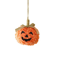 Niedliche, superweiche Plüsch-Kürbispuppe mit lächelndem Gesicht für Halloween, hängende Dekoration zur Stresslinderung mit PP-Baumwollfüllung.