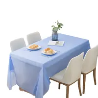 Housses de table jetables en plastique, couvre-siège de table, imperméable à l'eau et à l'huile, nappe biodégradables pour fête, 40x54x108 pouces