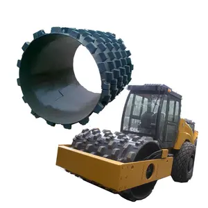 Single drum roller vibratory sheeps foot compactor,brand road roller with sheep foot pad
