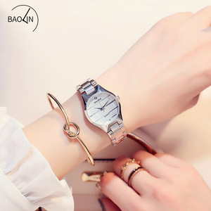 Men Women <b>Couple</b> Quartz Watch Waterproof Fine Steel Band Fresh Simple Casual Wrist Watch - Product Image 2