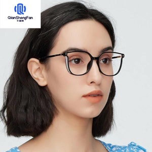 87042 Monture <span class=keywords><strong>de</strong></span> lunettes optiques tendance très vendue, lunettes anti-lumière bleue, lunettes d'ordinateur <span class=keywords><strong>à</strong></span> branches métalliques <span class=keywords><strong>à</strong></span> ressort - Product Image 1