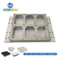 Moule de thermoformage multi-cavités pour contenants alimentaires asiatiques à emporter avec sections pour riz, nouilles et viande