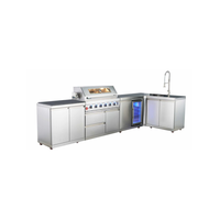 Cuisine extérieure personnalisée Garden State en acier inoxydable avec barbecue extérieur