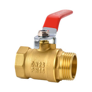 Robinet à bille en laiton haute pression avec connexion filetée interne/externe à 4 points, robinet d'alimentation en eau - Product Image 1