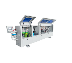 Máquina automática de bandas de borde de recorte de redondeo de esquinas de chapa de PVC <span class=keywords><strong>para</strong></span> muebles de carpintería paneles a base de madera PLC encolado - Product Image 1