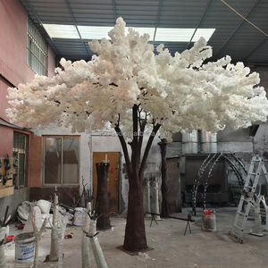 V30 3m 4m Height Large Indoor Outdoor white Ficus <strong>Tree</strong> Cherry Blossom Artificial Cherry Blossom <strong>Tree</strong> for Wedding - Product Image 3